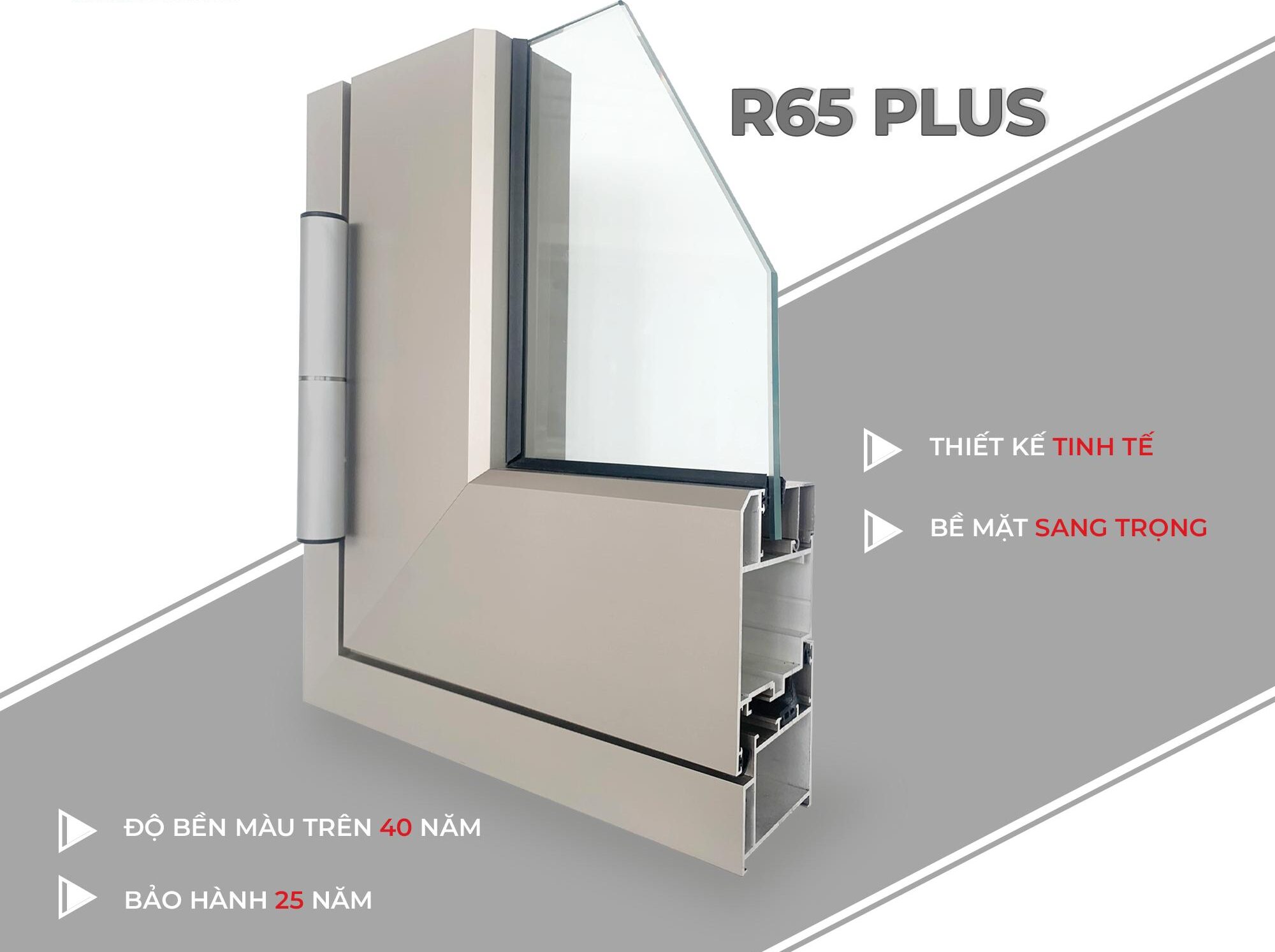 Cửa nhôm Maxpro hệ 65