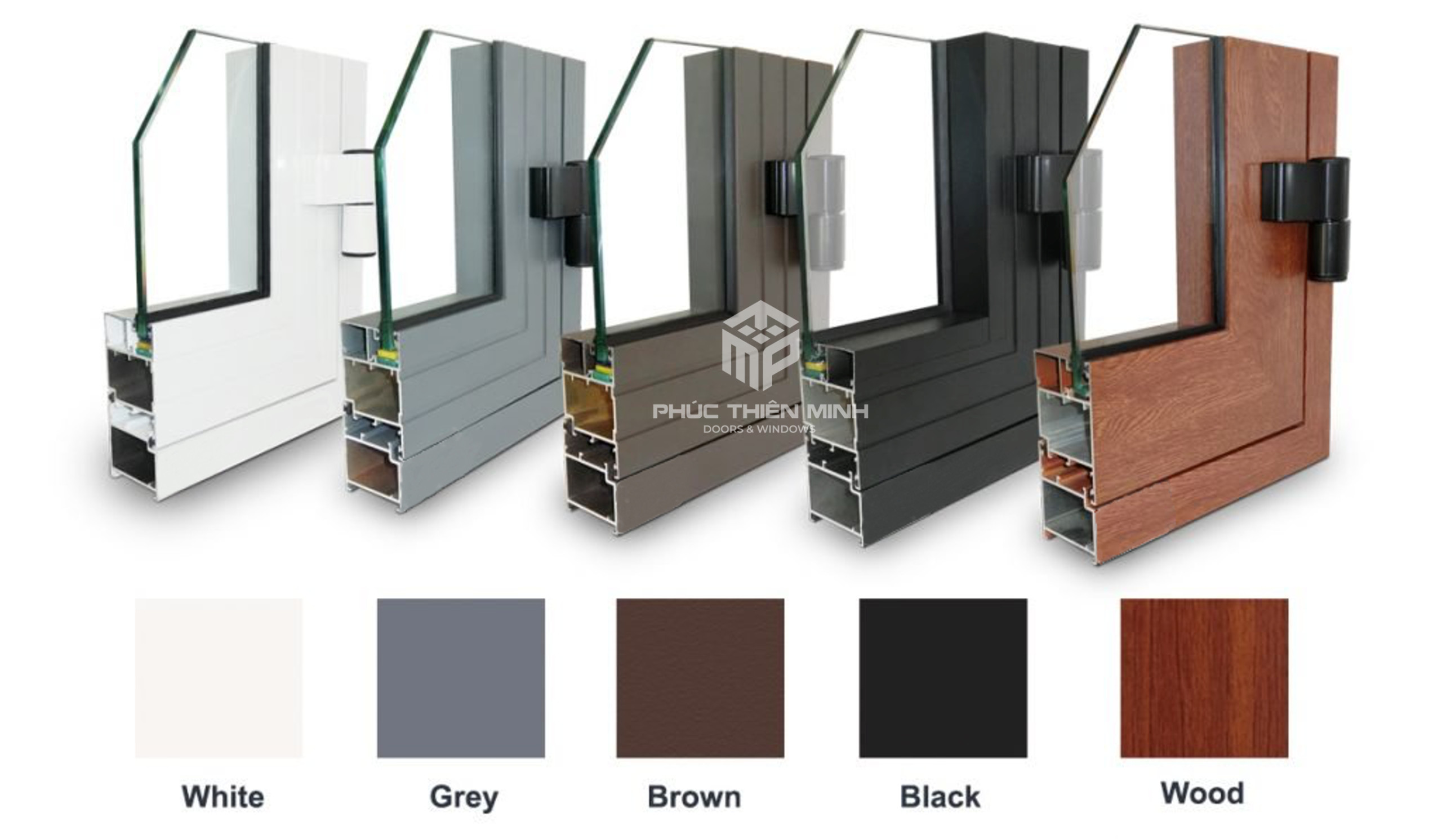 Màu cửa nhôm XINGFA nhập khẩu