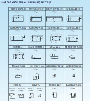 CỬA NHÔM THỦY LỰC 9 mc thuy luc